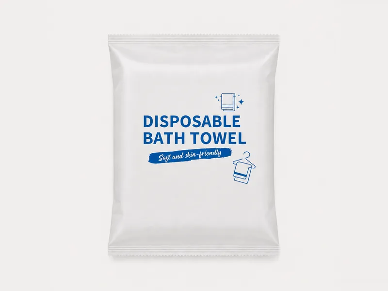 Disposable bath towel used for body care treatments