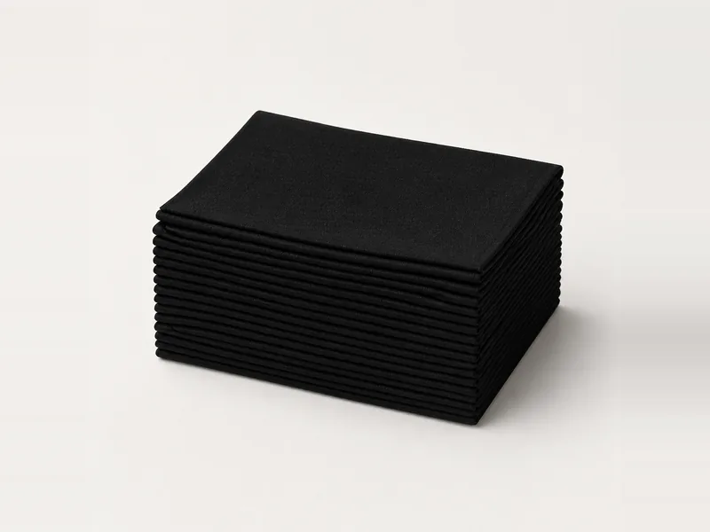 Folded disposable beauty towels in a bulk pack